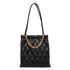 Borsa a spalla nera trapuntata da donna con catenina Swish Jeans, Borse e accessori Donna, SKU b511001387, Immagine 0